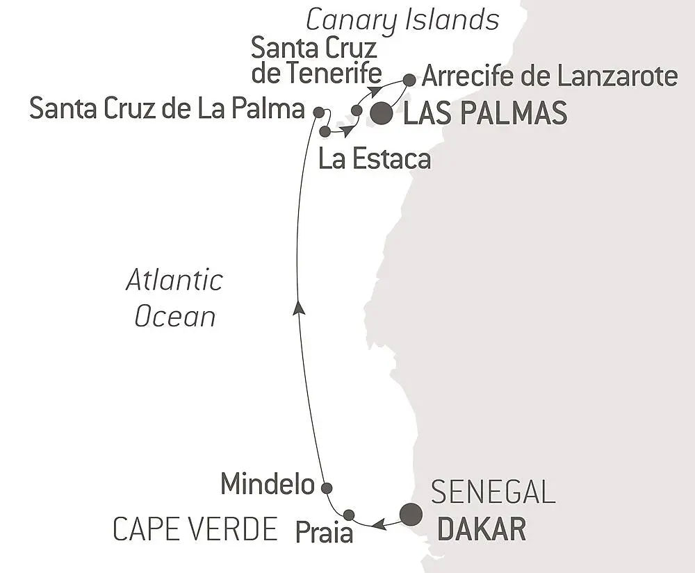 カーボベルデからカナリア諸島へ 11日間