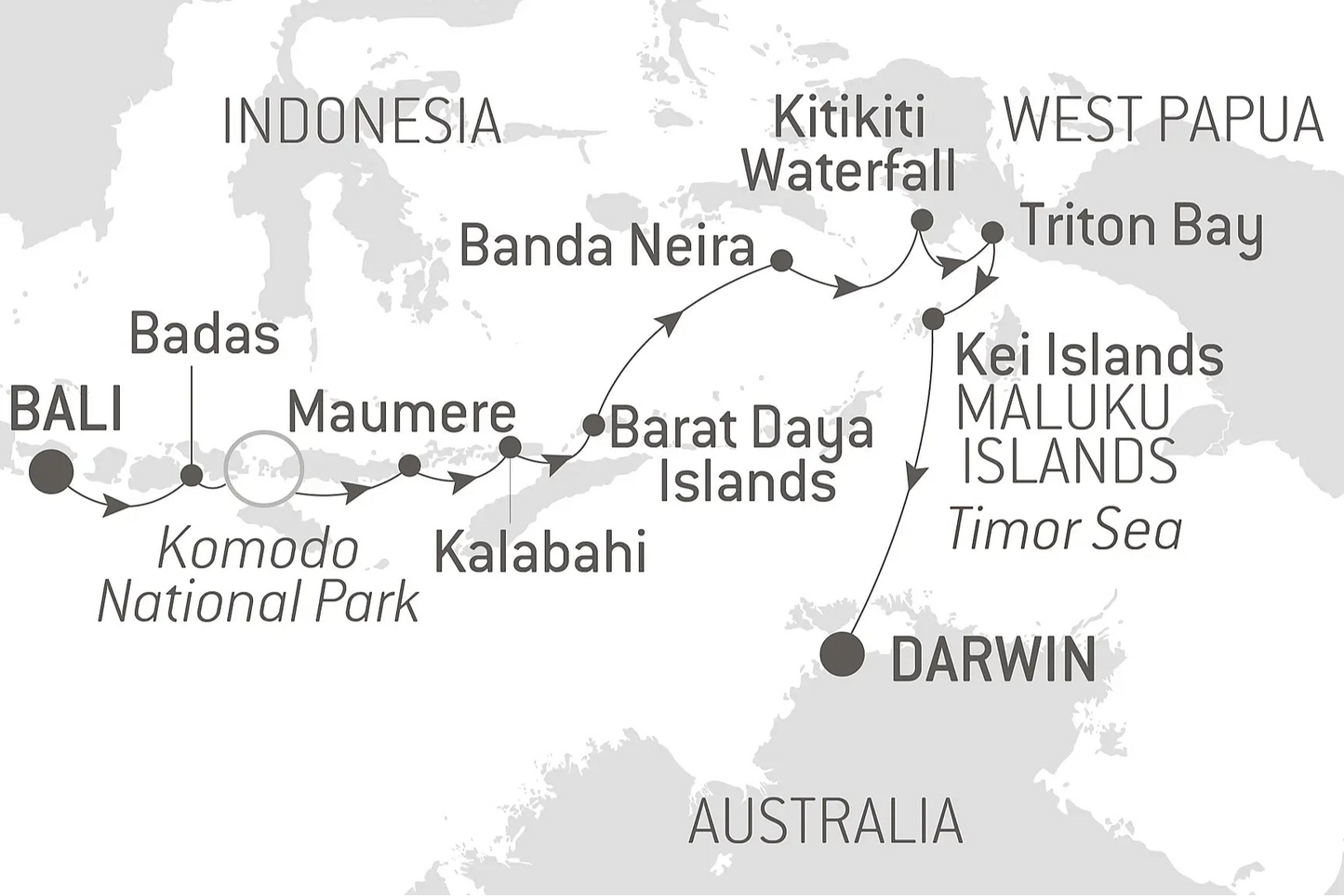 インドネシアの島々めぐりクルーズ/バリ島発 13日間