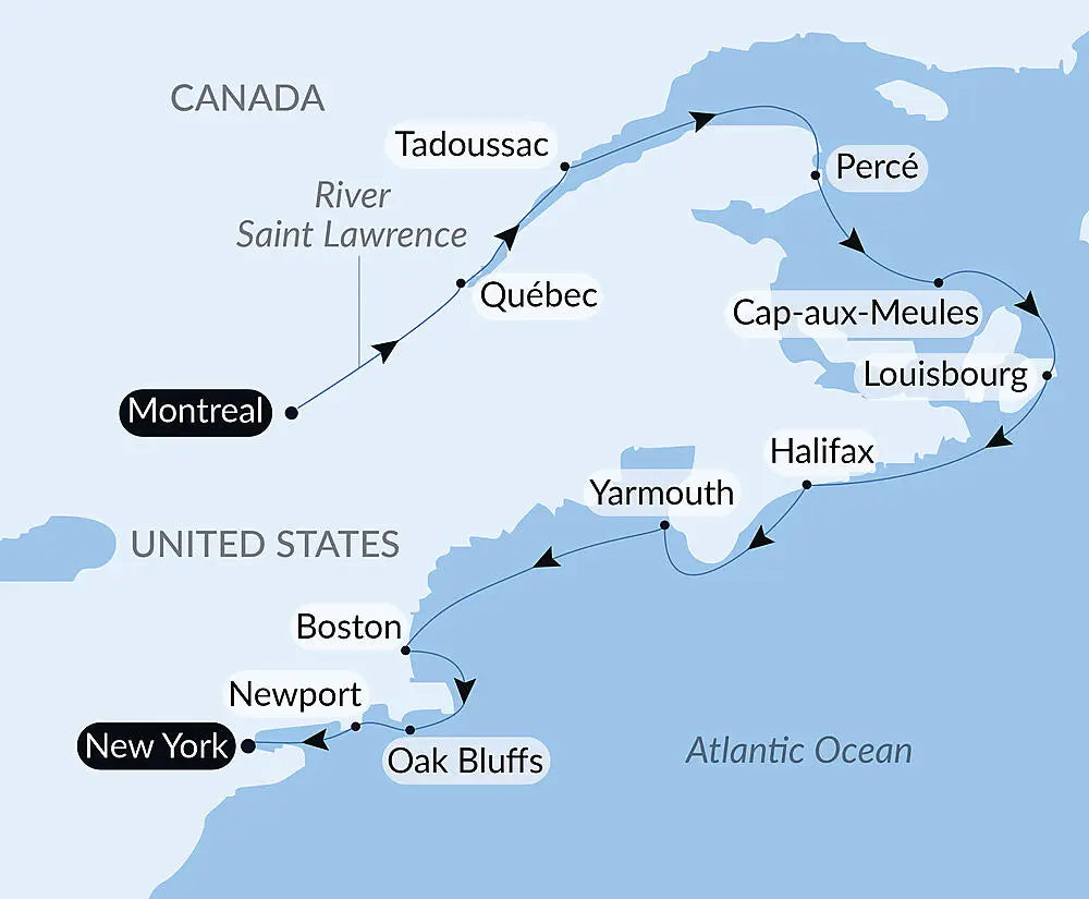 モントリオール発 / ニューヨーク着｜ケベックからニューヨークへ 美しい街並みと自然保護区 14日間