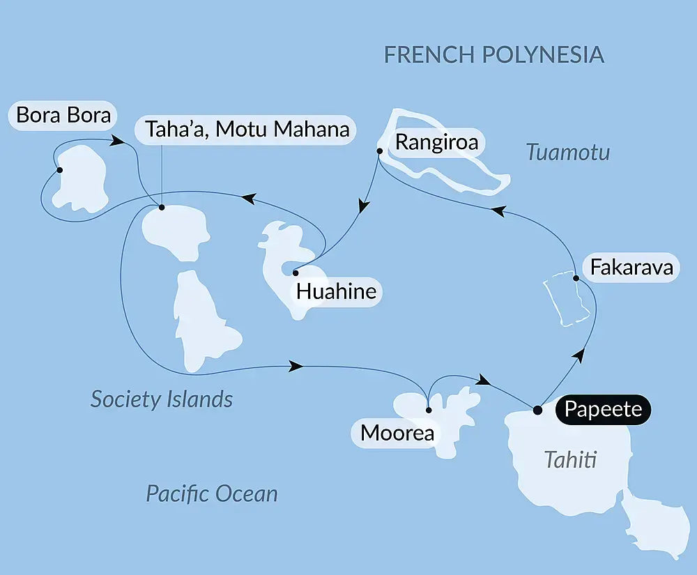 ポールゴーギャン　ソシエテ諸島とツアモツ諸島 11日間 [2028年]