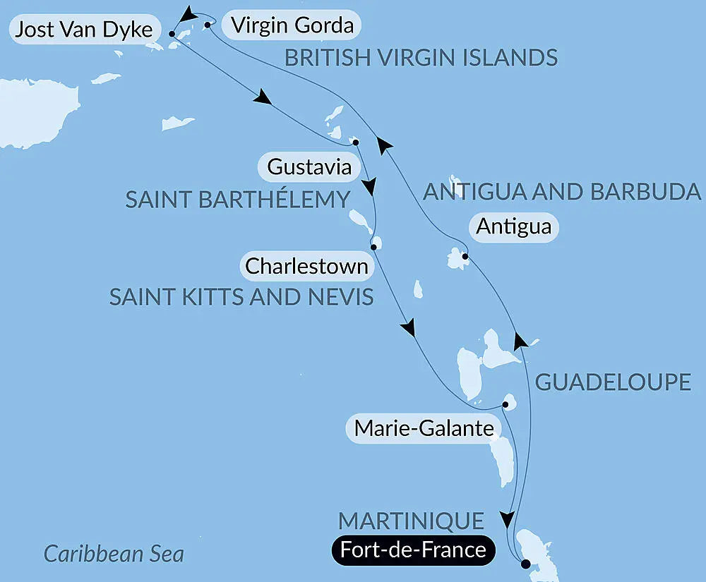 フォール ド フランス発着｜カリブの魅力 8日間
