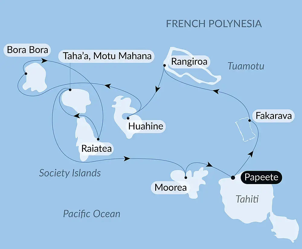 ポールゴーギャン　ソシエテ諸島とツアモツ諸島 12日間 [2029年]