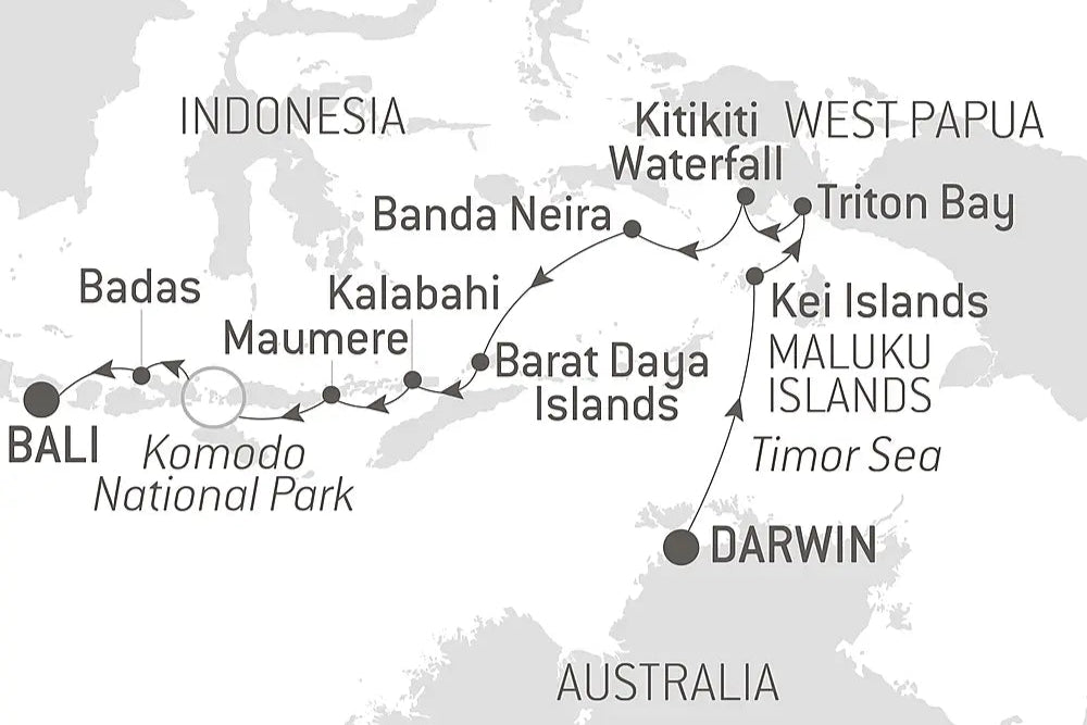インドネシアの島々めぐりクルーズ　13日間